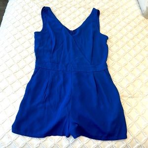 Royal blue, women’s jumper romper size medium ONE CLOTHING